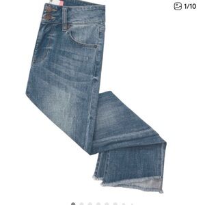 Cabi Hi Low Croped Jeans Size 12